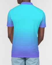 Bahama Blue Ombre Men's Slim Fit Polo