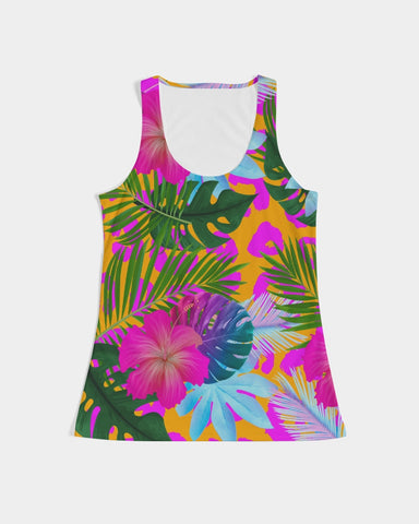 Tropical Floral Women's Racerback Tank