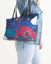 Tropical Flamingos Tote Bag