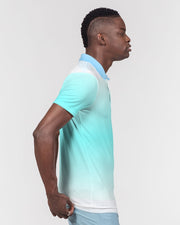 Ocean Ombre Men's Slim Fit Short Sleeve Polo