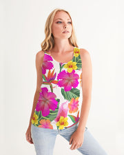 Hibiscus Paradise Floral Women's Racerback Tank