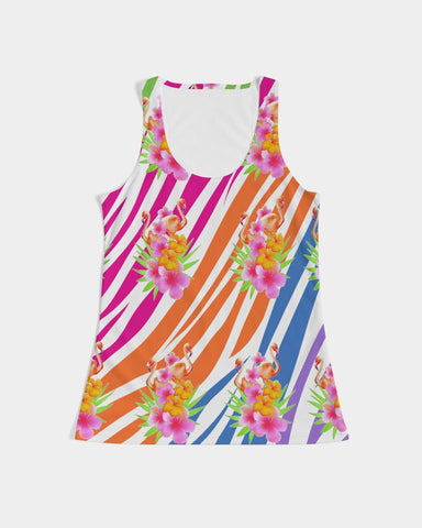 Flamingo Fiesta Women's Racerback Tank