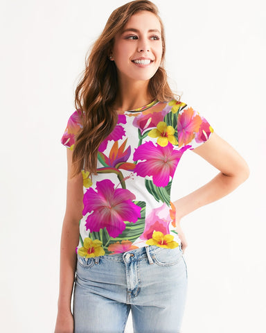 Hibiscus Paradise Floral Women's Tee