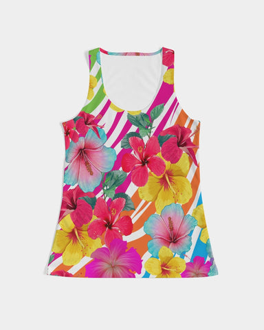 Island Flowers Women's Racerback Tank