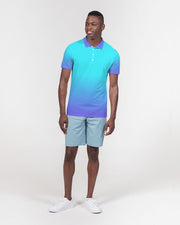 Bahama Blue Ombre Men's Slim Fit Polo