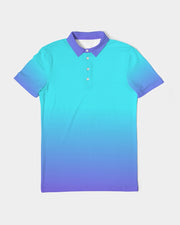 Bahama Blue Ombre Men's Slim Fit Polo