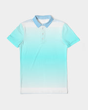 Ocean Ombre Men's Slim Fit Short Sleeve Polo