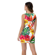 Tropical Flora Bodycon Dress