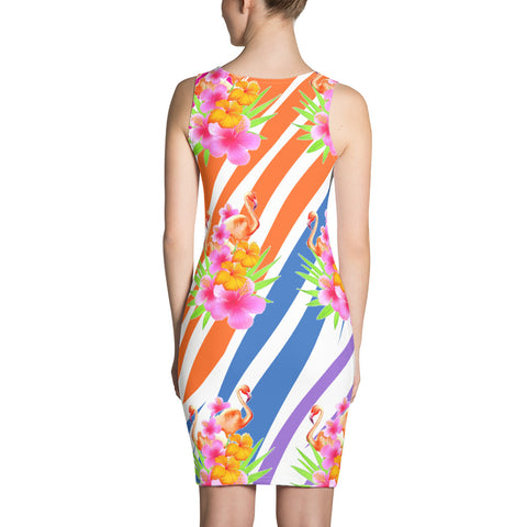 Flamingo Fiesta Bodycon Dress