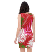 Tropical Leaves Bodycon Dress