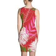 Tropical Leaves Bodycon Dress