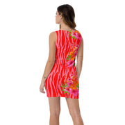Tropique Flamingos Bodycon Dress