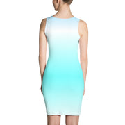 Ocean Blue Ombre Bodycon Dress