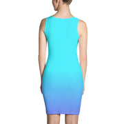 Bahama Blue Ombre Bodycon Dress