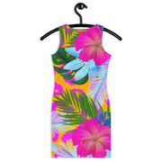 Tropical Floral Bodycon Dress