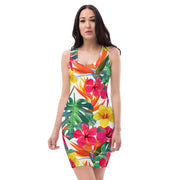 Tropical Flora Bodycon Dress