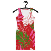 Tropical Leaves Bodycon Dress