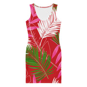Tropical Leaves Bodycon Dress