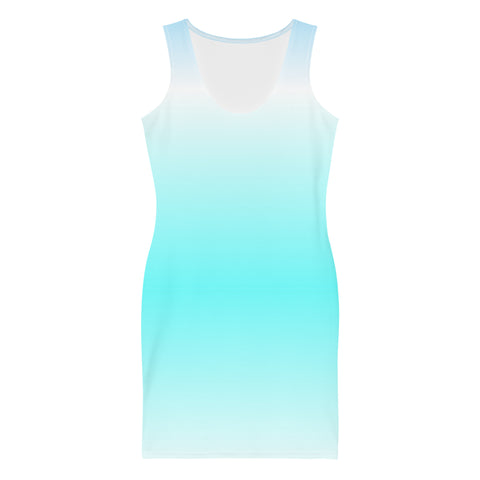 Ocean Blue Ombre Bodycon Dress