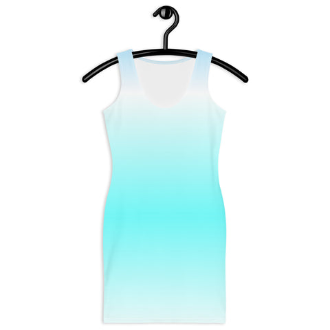 Ocean Blue Ombre Bodycon Dress