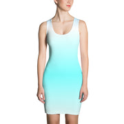 Ocean Blue Ombre Bodycon Dress