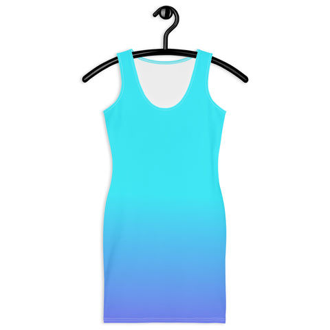 Bahama Blue Ombre Bodycon Dress