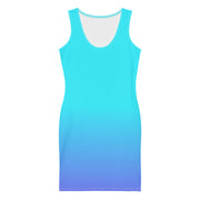 Bahama Blue Ombre Bodycon Dress