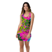 Tropical Floral Bodycon Dress