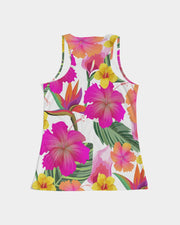 Hibiscus Paradise Floral Women's Racerback Tank