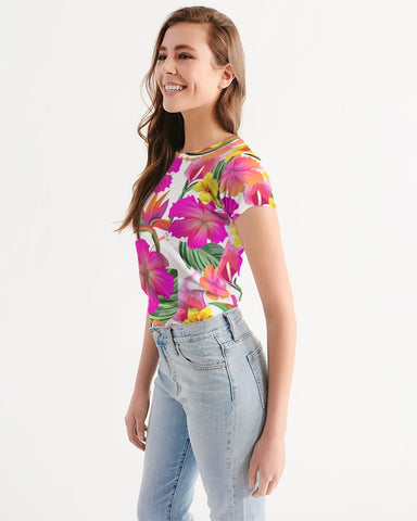 Hibiscus Paradise Floral Women's Tee