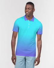 Bahama Blue Ombre Men's Slim Fit Polo