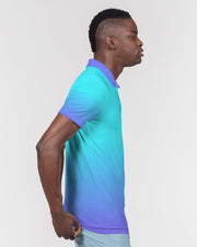 Bahama Blue Ombre Men's Slim Fit Polo