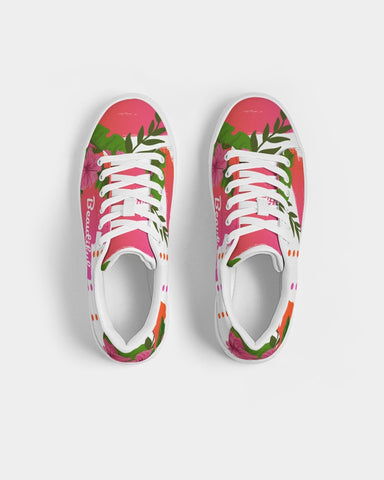 Pink Hibiscus Beautiful Graphic Print Sneakers