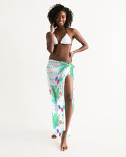 Tropical Leaves Dots Swimsuit Cover Up