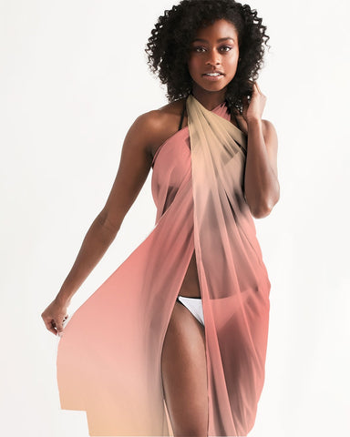 Peach Ombre Swimsuit Cover Up
