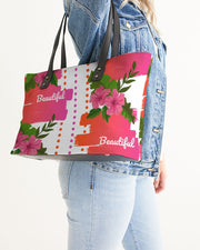 Pink Hibiscus Beautiful Graphic Tote Bag