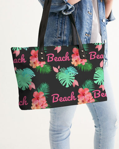 Tropical Beach Floral Tote Bag