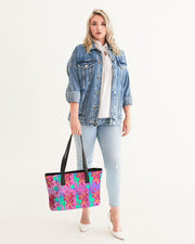 Tropical Floral Ombre Tote Bag