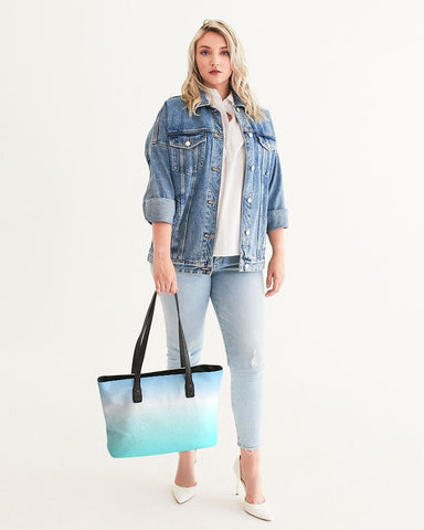 Ocean Blue Ombre Tote Bag