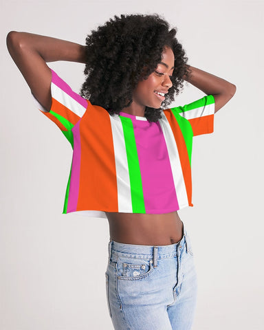 Candy Stripe Cropped Top