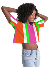 Candy Stripe Cropped Top