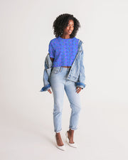 Blue Bay Dots Cropped Top