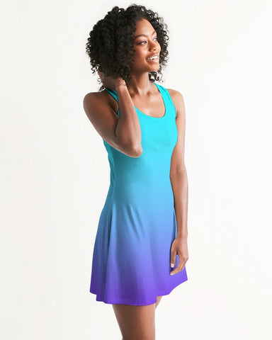 Bahama Blue Ombre Racerback Dress