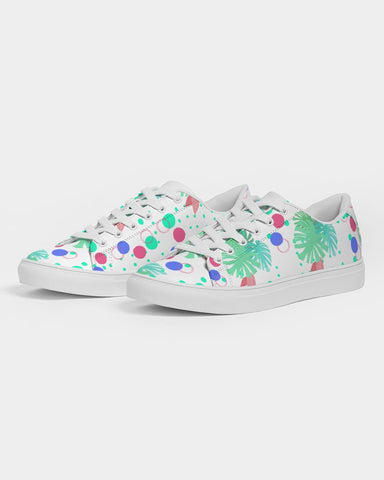 Tropical Leaves N Dots Sneakers