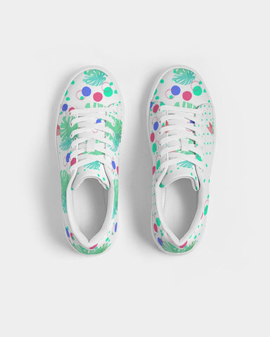 Tropical Leaves N Dots Sneakers