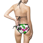 Tropical Leaves Dots Bikini Set