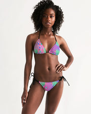 Tropic Dots Ombre Lilac Pink Bikini Set