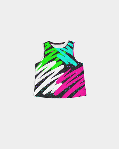 Colorsplash Black Women's Cropped Tank Top