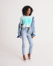 Ocean Blue Ombre Cropped Top