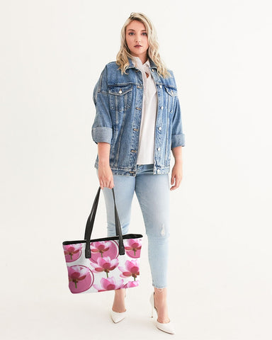 Pink Lotus Tote Bag